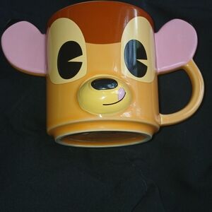 Disney Orange and Pink Character Mug,Bambi,Disney Store Brand